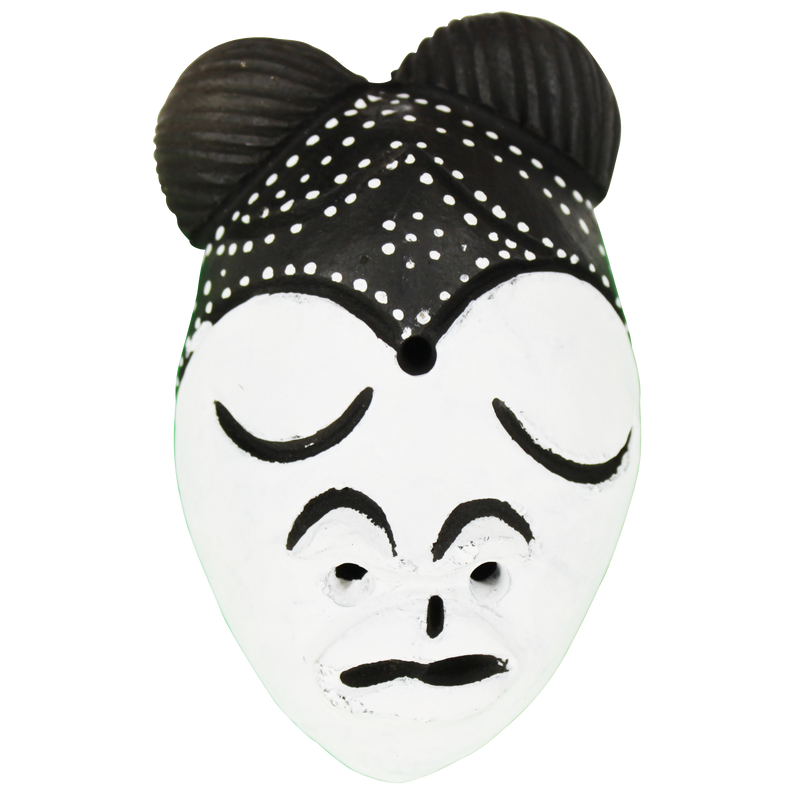 Hadiza African Passport Mask - 2.6" x 4.7"