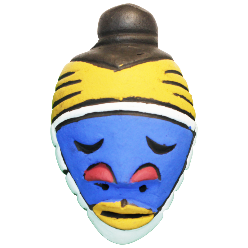 Nia African Passport Mask - 3.5" x 4.5"