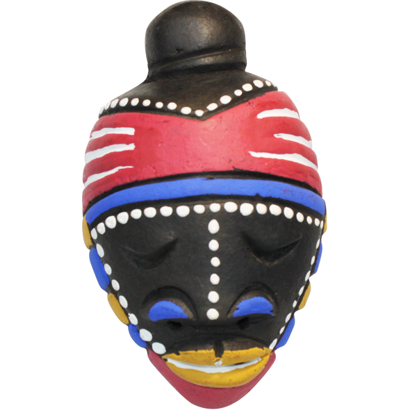 Omari African Passport Mask - 5" x 2.7"