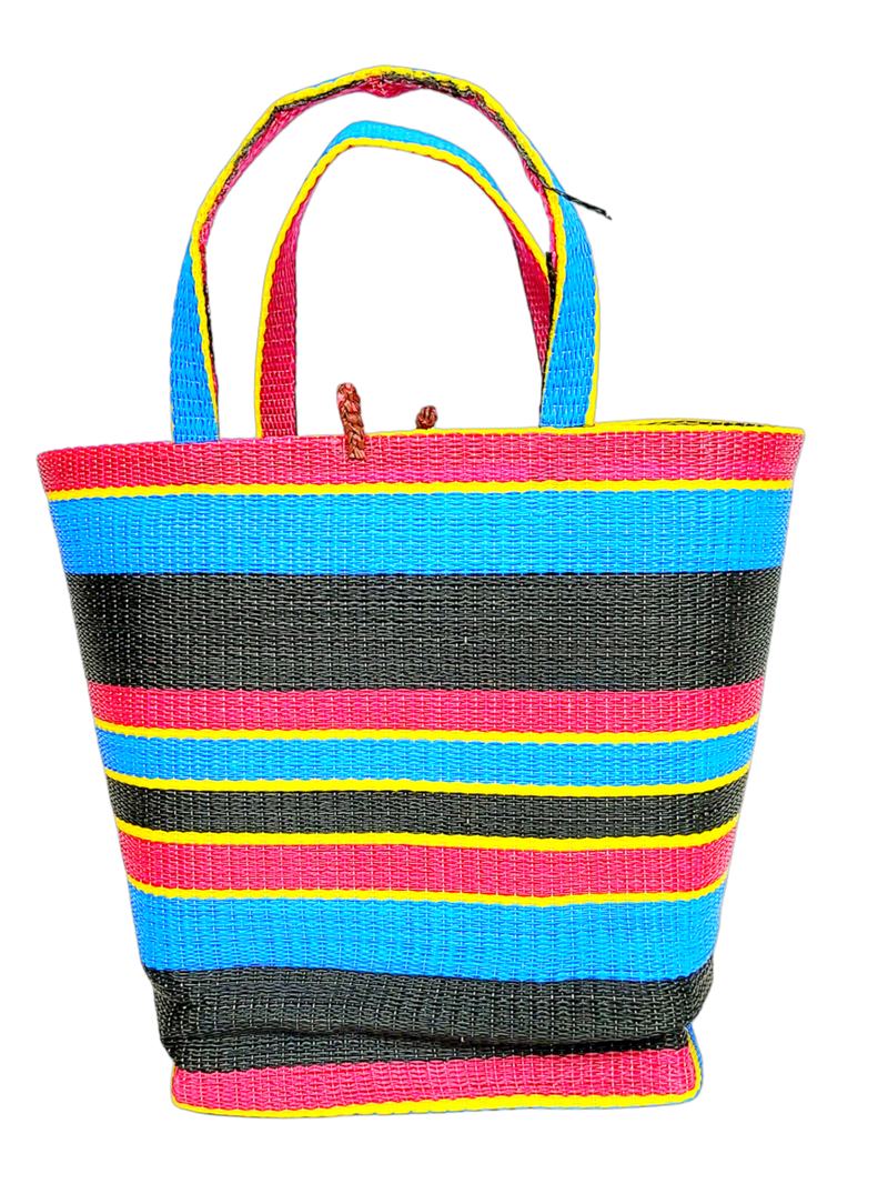 Handwoven Plastic Tote - Sunny