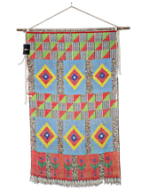 Rare Mounted Kirdi Beaded Tapestry- Diamond