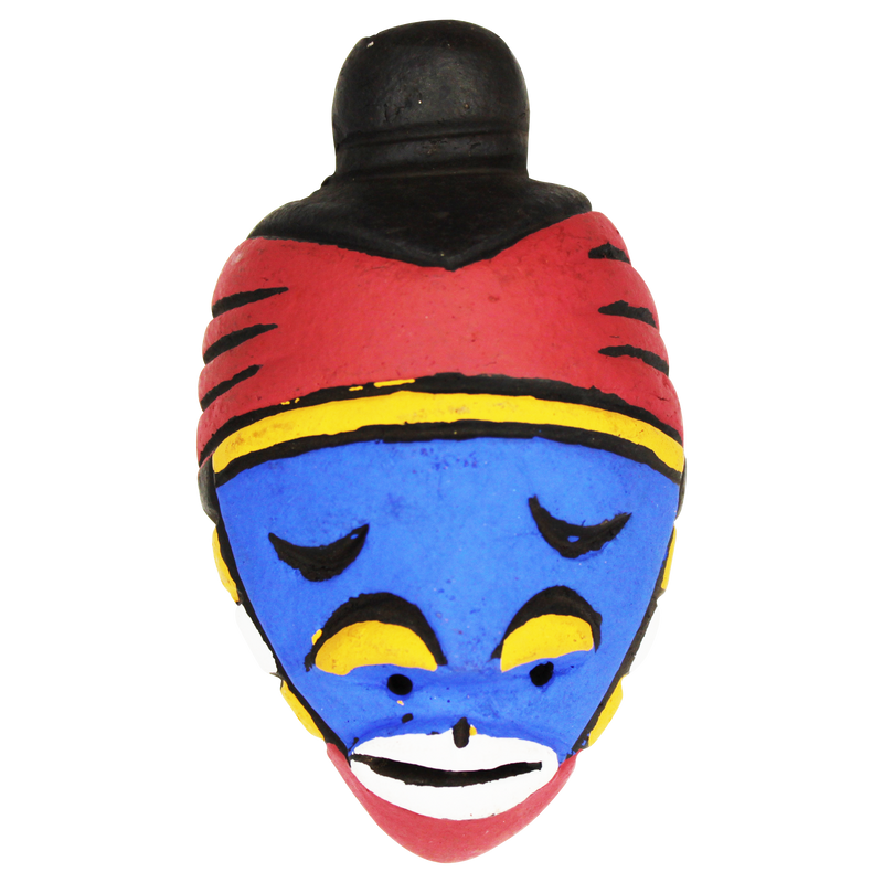 Aberash African Passport Mask - 3.5" x 4.5"