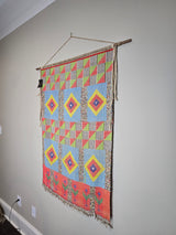 Rare Mounted Kirdi Beaded Tapestry- Diamond