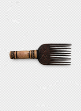 African Wooden Comb