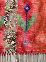 Rare Mounted Kirdi Beaded Tapestry- Diamond