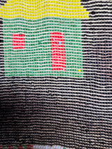 Rare Mounted Kirdi Beaded Tapestry -Village en Joie