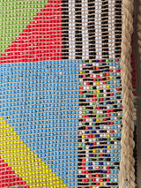 Rare Mounted Kirdi Beaded Tapestry- Diamond