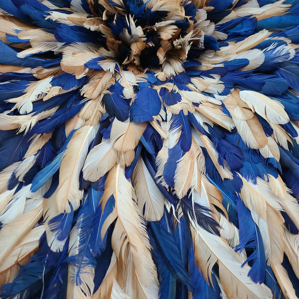 Blue and Caramel Juju Hat