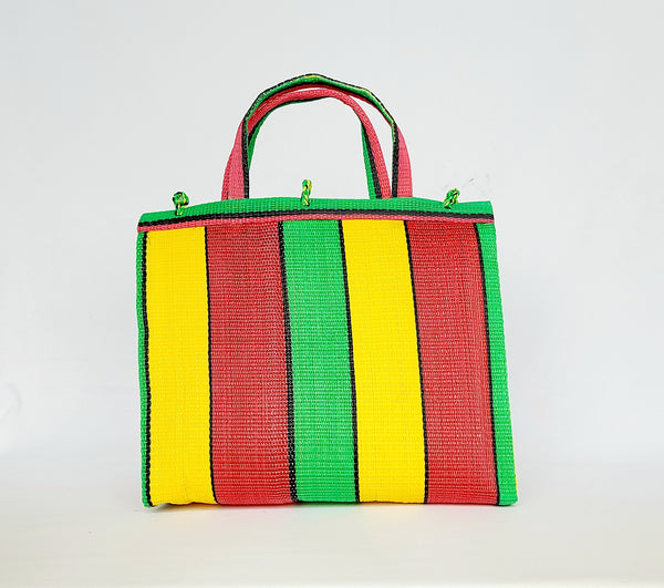 Handwoven Plastic Tote - Carla