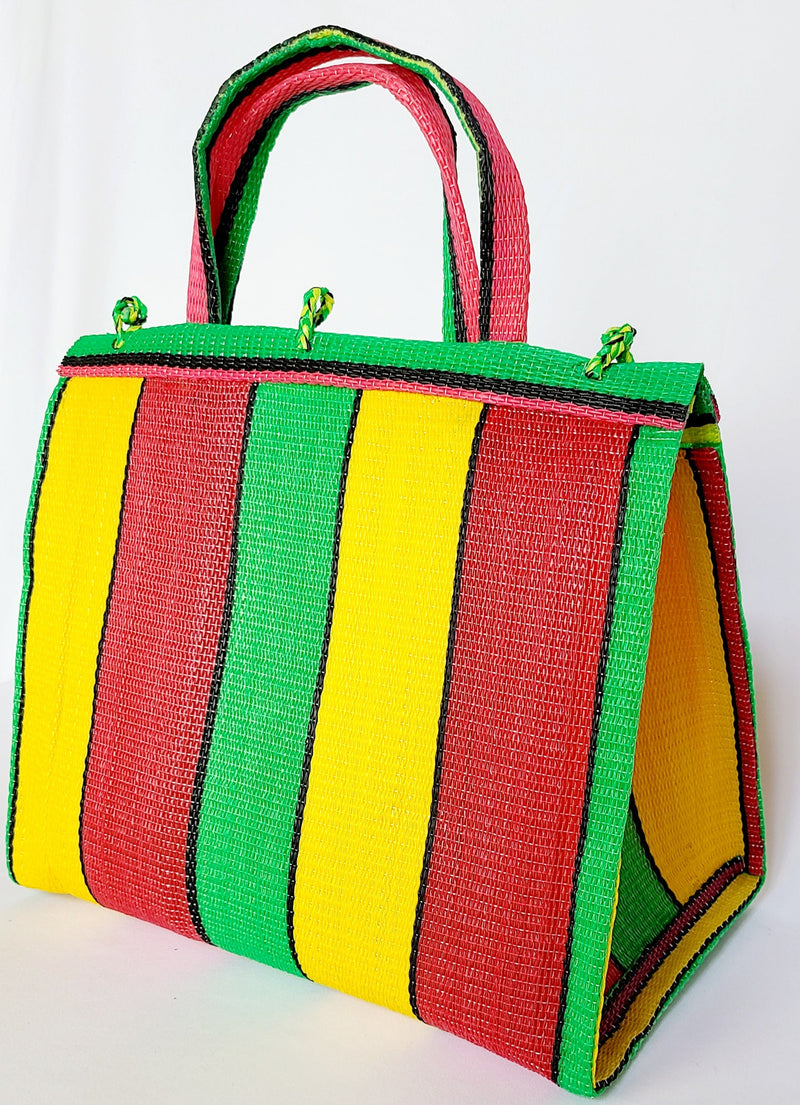 Handwoven Plastic Tote - Carla