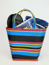 Handwoven Plastic Tote - Sunny