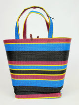 Handwoven Plastic Tote - Sunny