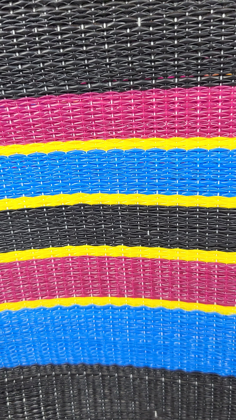 Handwoven Plastic Tote - Sunny