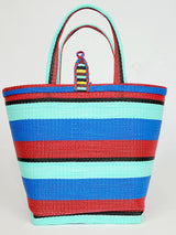 Handwoven Plastic Tote - April