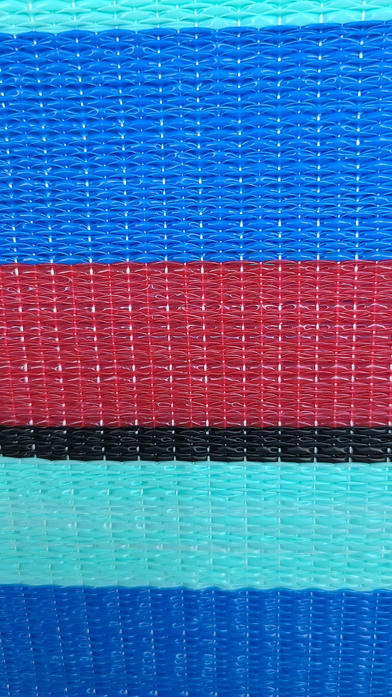 Handwoven Plastic Tote - April