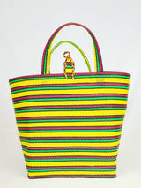 Handwoven Plastic Tote - Sun