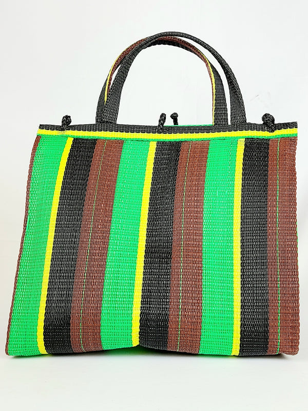 Handwoven Plastic Tote - Cleo