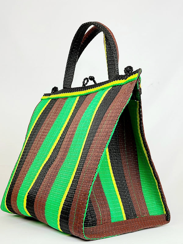 Handwoven Plastic Tote - Cleo