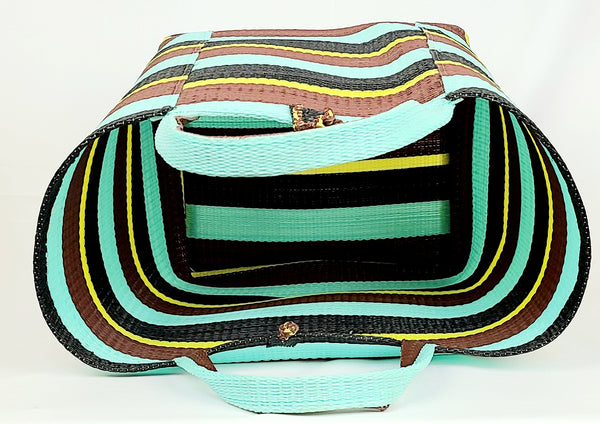 Handwoven Plastic Tote -Mai