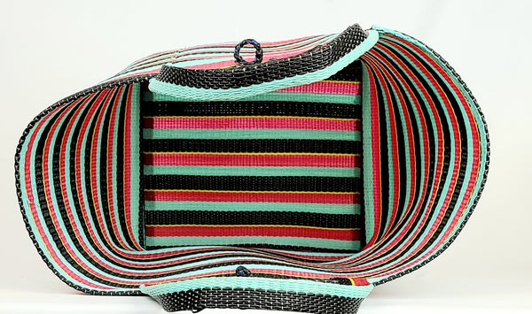 Handwoven Plastic Tote - Flo