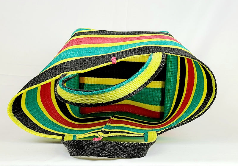 Handwoven Plastic Tote - Nefi