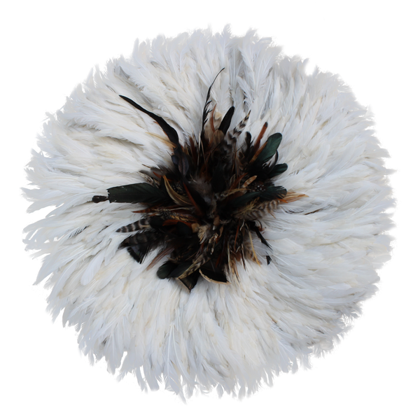 Brown Ivory White Juju Hat