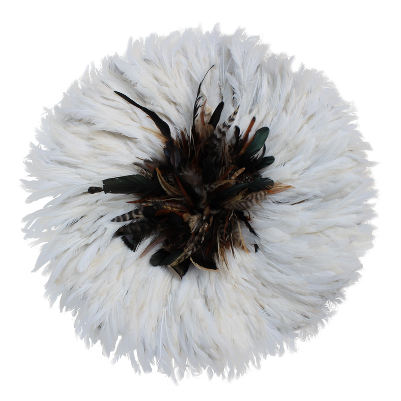 Brown Ivory White Juju Hat