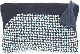 Large Pouch - Blue Cream