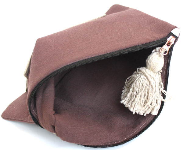 Large Pouch - Brown Belge Gold
