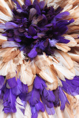 Natural Brown Violet Juju Hat 22"