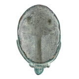 Benin Bronze Leopard Face  - 3"x 5.5"