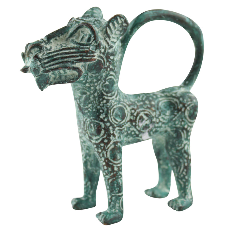 Benin Bronze Leopard - 5"x 5"