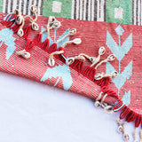 Rare Mounted Kirdi Beaded Tapestry -Village en Joie
