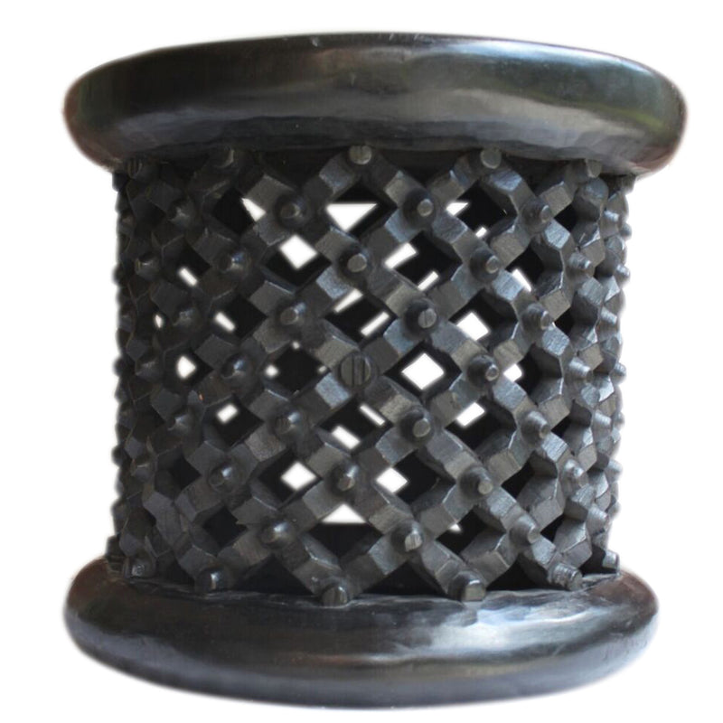 Traditional Bamileke Stool /Coffee Table 19" x 18"x 19"