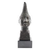 Benin Bronze Head - 9.5" x 3.5"