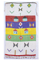 Rare Kirdi Beaded Tapestry -L'amour