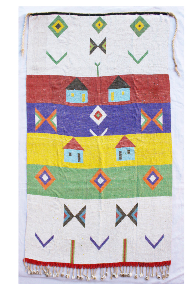 Rare Kirdi Beaded Tapestry -L'amour