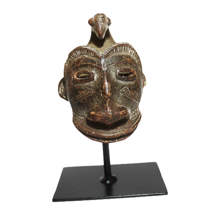 Chike African Passport Mask -  3" x 4.5" x 3"